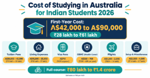 Cost to Study in Australia for Indian Students